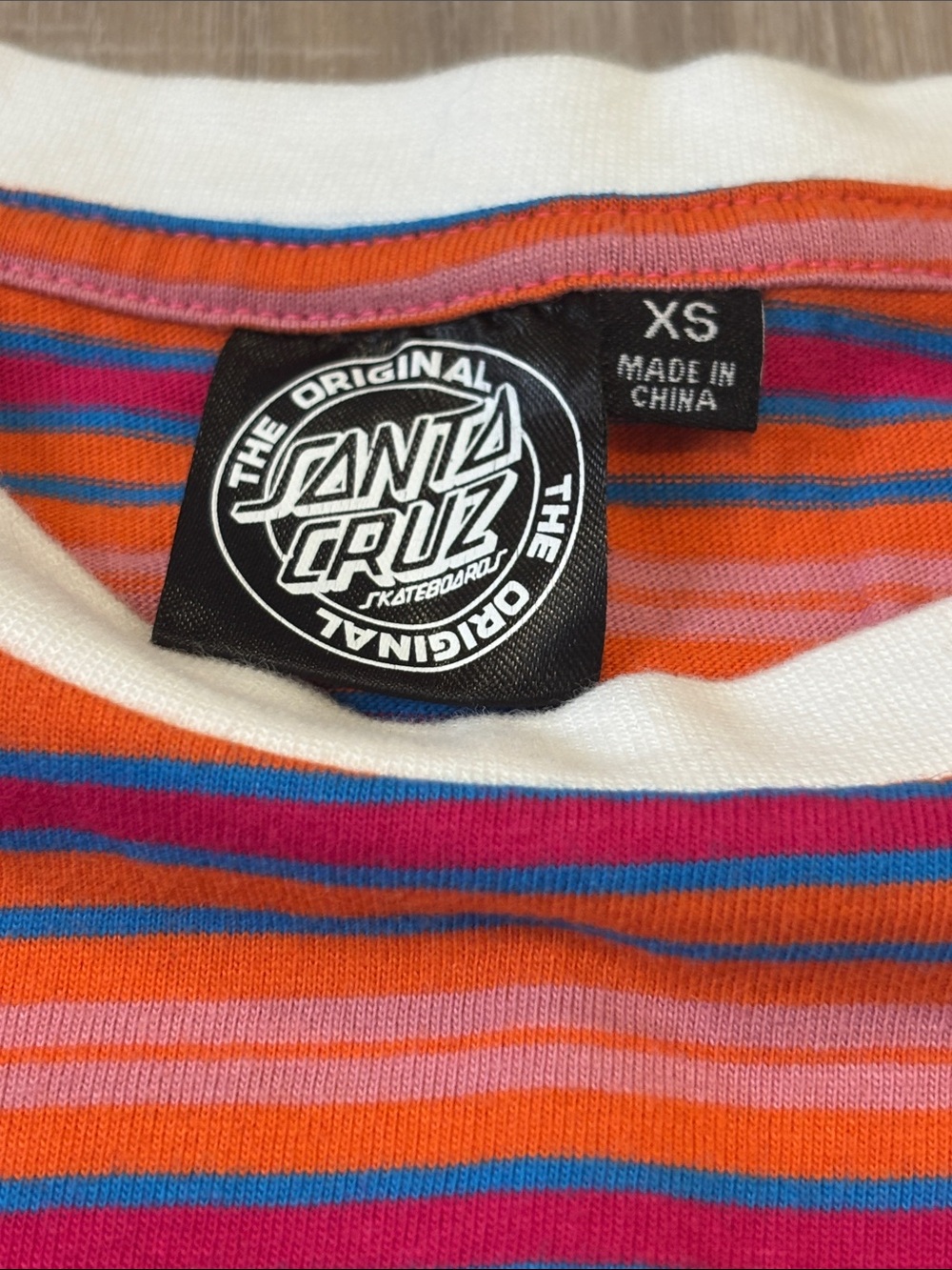 Santa Cruz Skateboards Stripe Ringed Dot Boyfriend Ringer Long sleeve tee - Picture 6 of 13